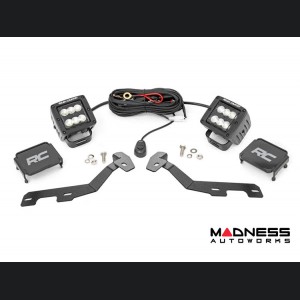 Dodge Ram 1500 Lighting Upgrade - Ditch Light Kit - Black Series LED w/ Flood Beam